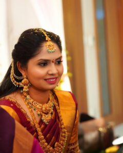 bhavani on her engagement look😍dm for makeovers@pixelperfectmakeup nikhitha#bridesofhyd #makeup