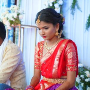 #pixelperfectmakeup nikhitha a dewy base with red lips worked out so well for this adorable bri