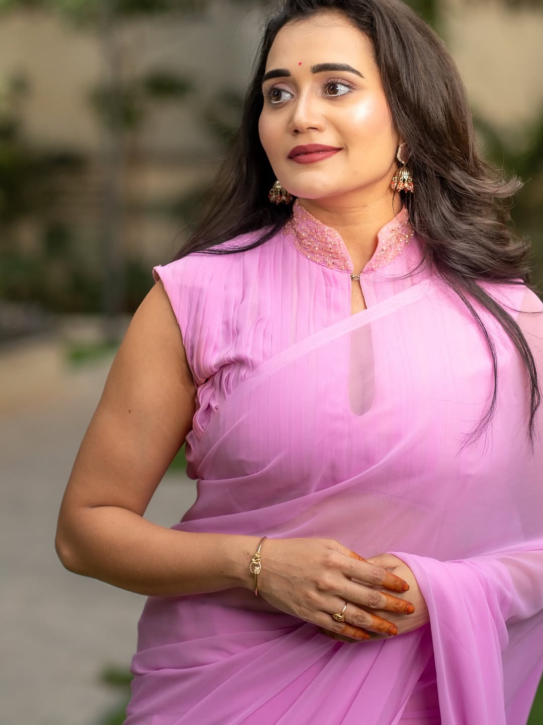 ✨✨✨✨✨pc @chitti photographer saree @divi designers makeup @pixelperfectmakeup nikhitha #saree